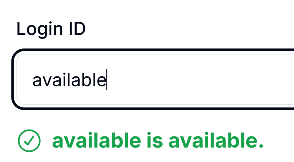 バリデーション成功